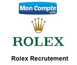 recrutement rolex suisse|rolex in paris france.